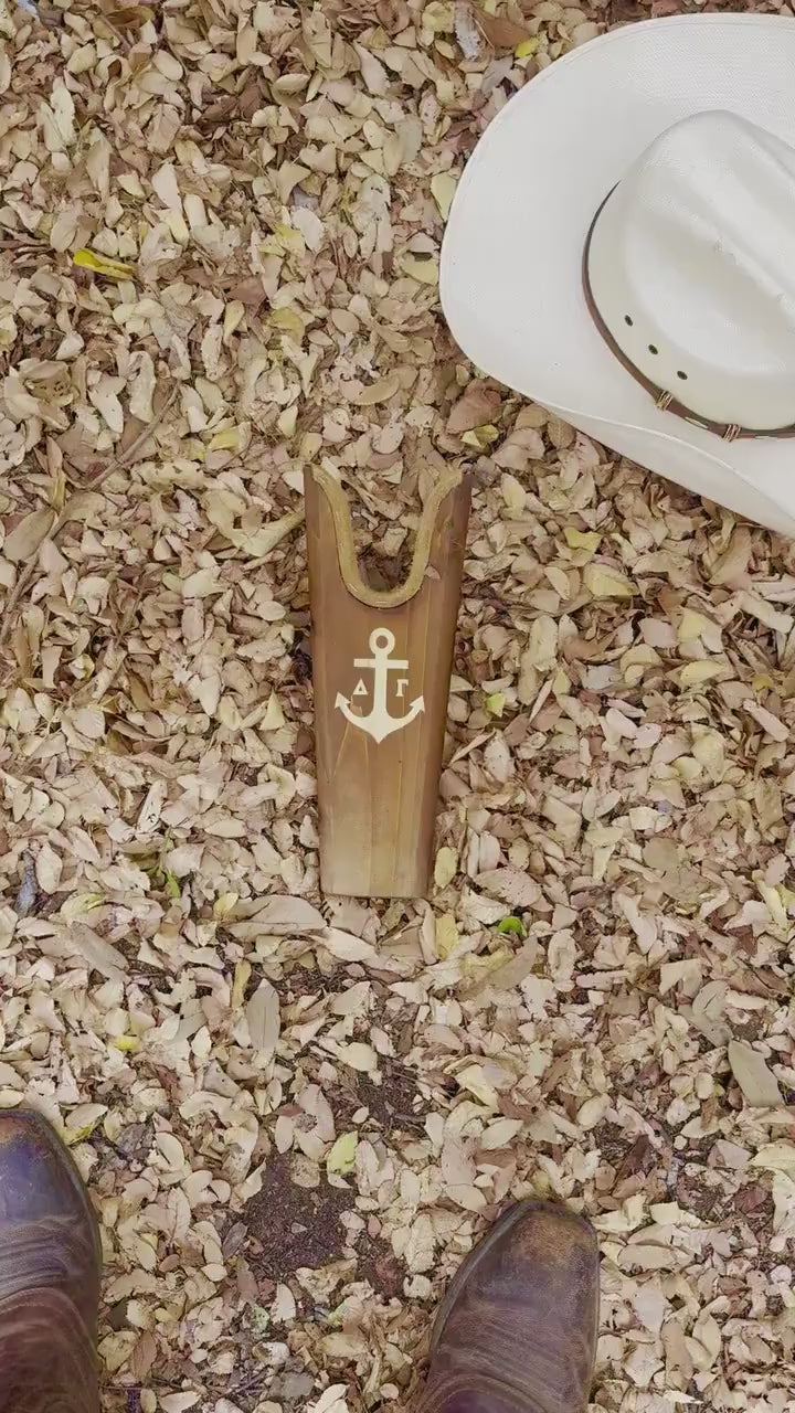 Delta Delta Delta Sorority Wooden Boot Jack| Greek Life Boot Jacks| Cowboy Boots|Soroity Gift|College Gift| Officially Licensed Accessories
