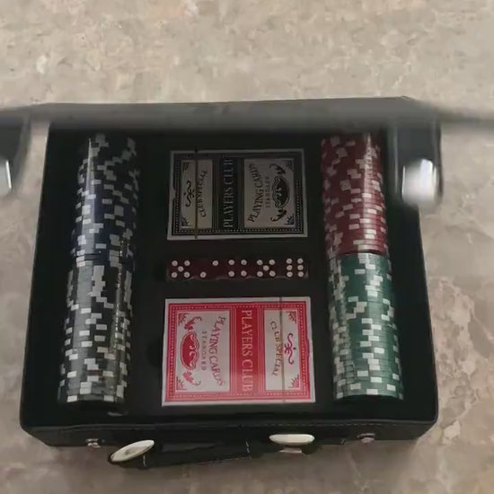 Kappa Sigma Fraternity Leather Poker Set| Greek Poker Set| Fraternity Gift|College Gift| Cards, Chips, Dice| Officially Licensed Accessories